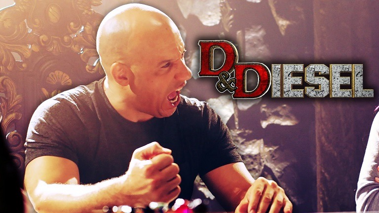 ویدیوی D&Diesel : وین دیزل در حال بازی D&D