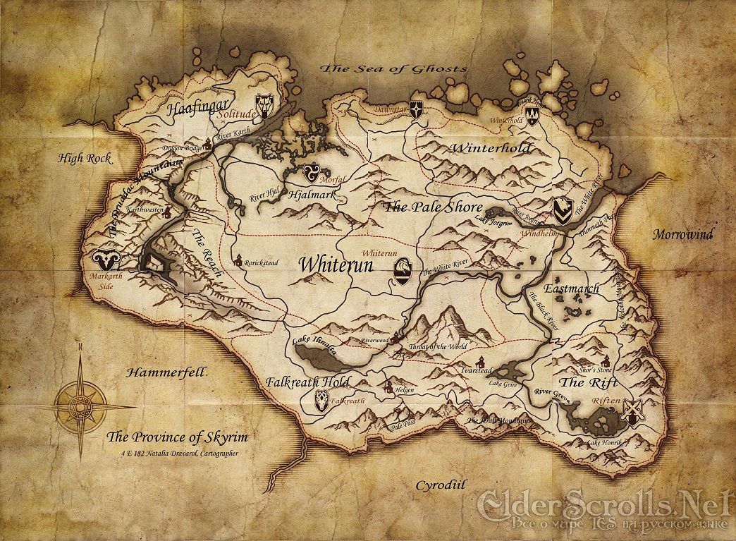 Skyrim Map